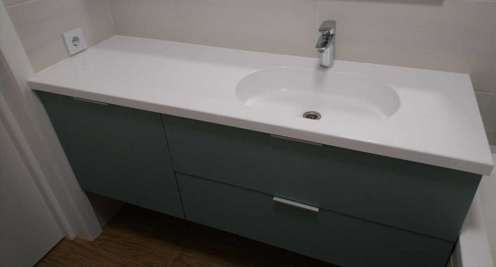 умывальник, столешница в ванную, раковина с искуственного камня