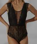 Koronkowe body H&M rozm. S czarne