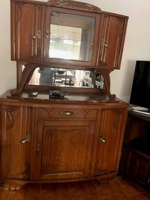 Conjunto mobilia sala mesa, cadeiras e movel de cozinha