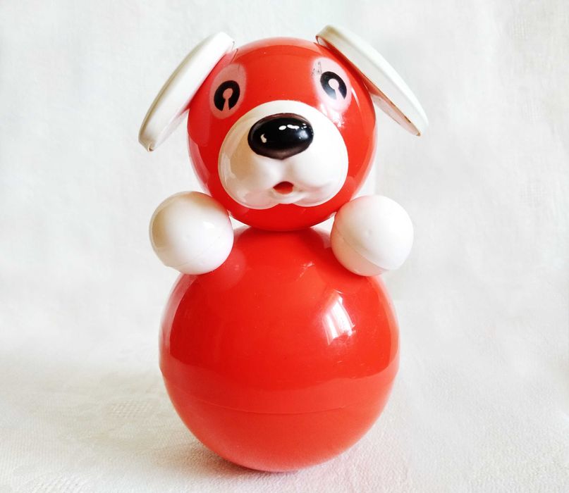 Неваляшка СССР собачка винтаж