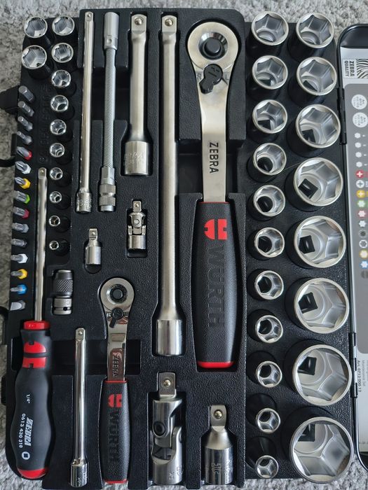 Zestaw narzędzi zebra, wurth