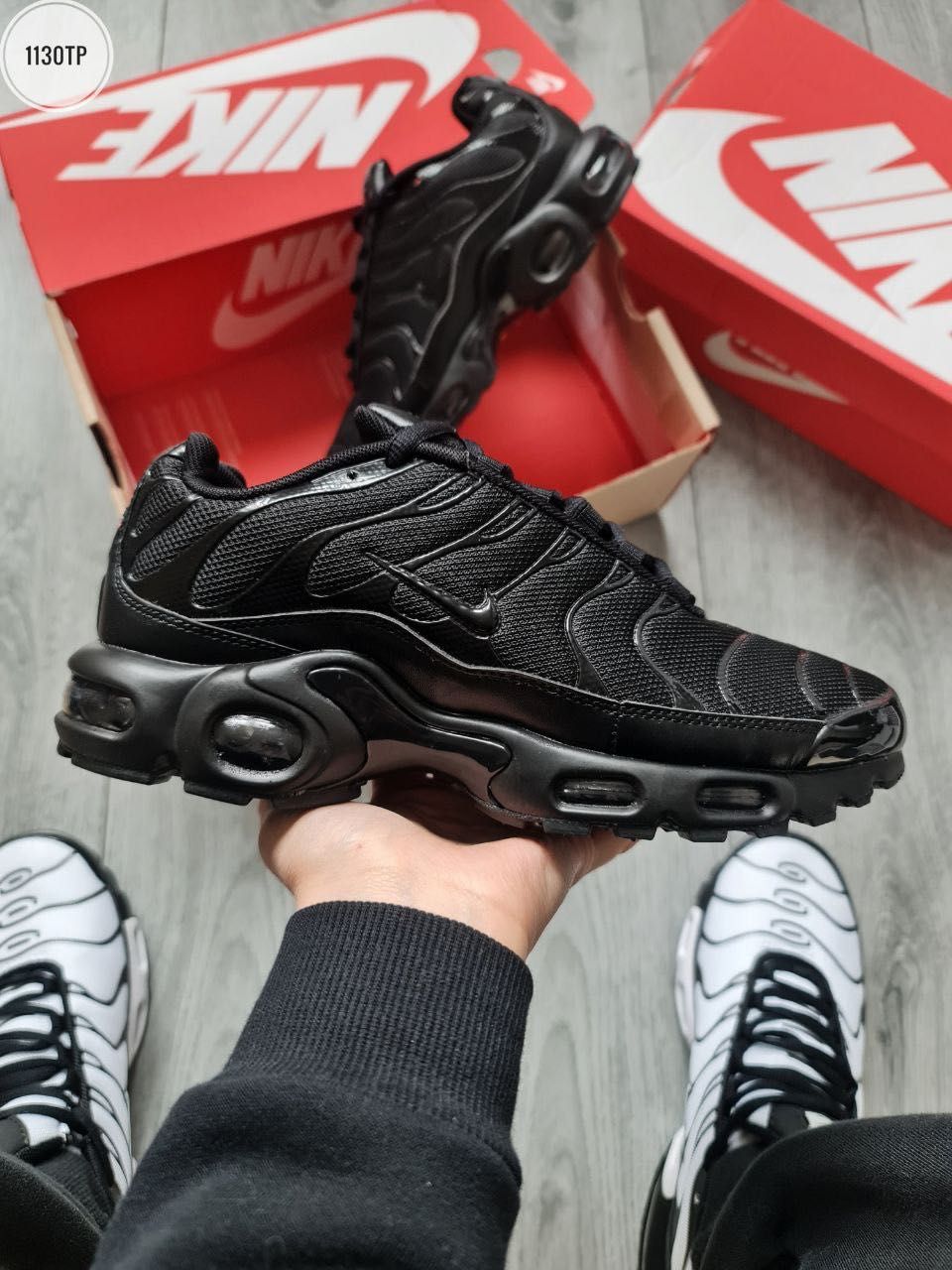 Мужские кроссовки Nike Air Max Plus Tn+ Black. Размеры 40-45