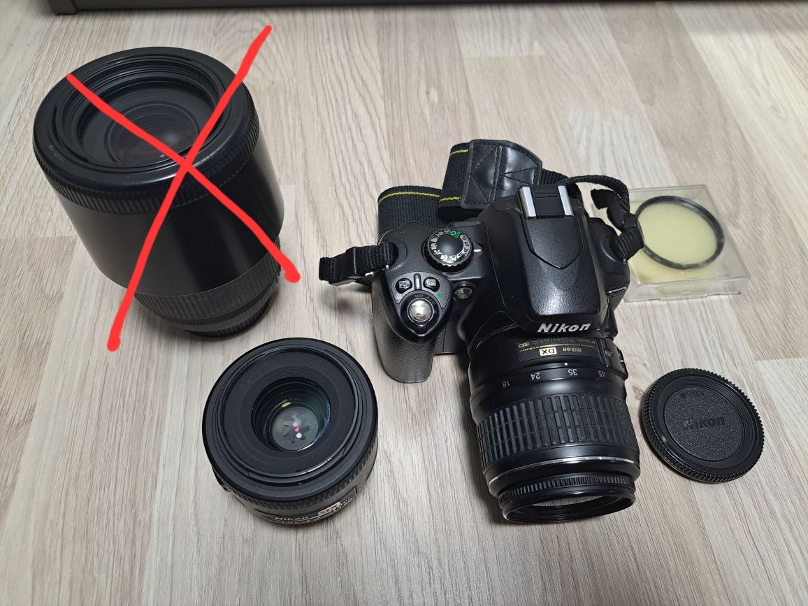 Lustrzanka, zestaw Nikon