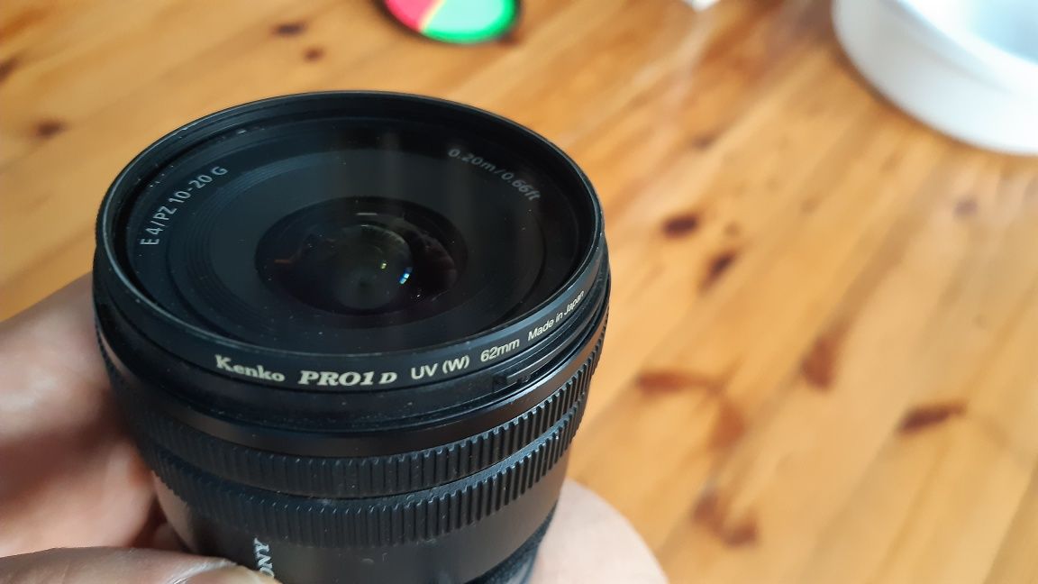 Obiektyw Sony E PZ 10-20 mm f/4 G + filtry UV i VND Idealny do vlogów