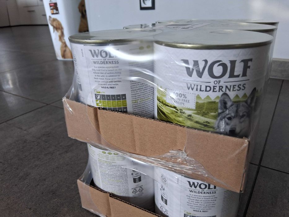 Karma mokra dla psa - jagnięcina 12 puszek 800g, Wild of Wilderness