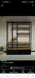 Regał loft metalowy drewno