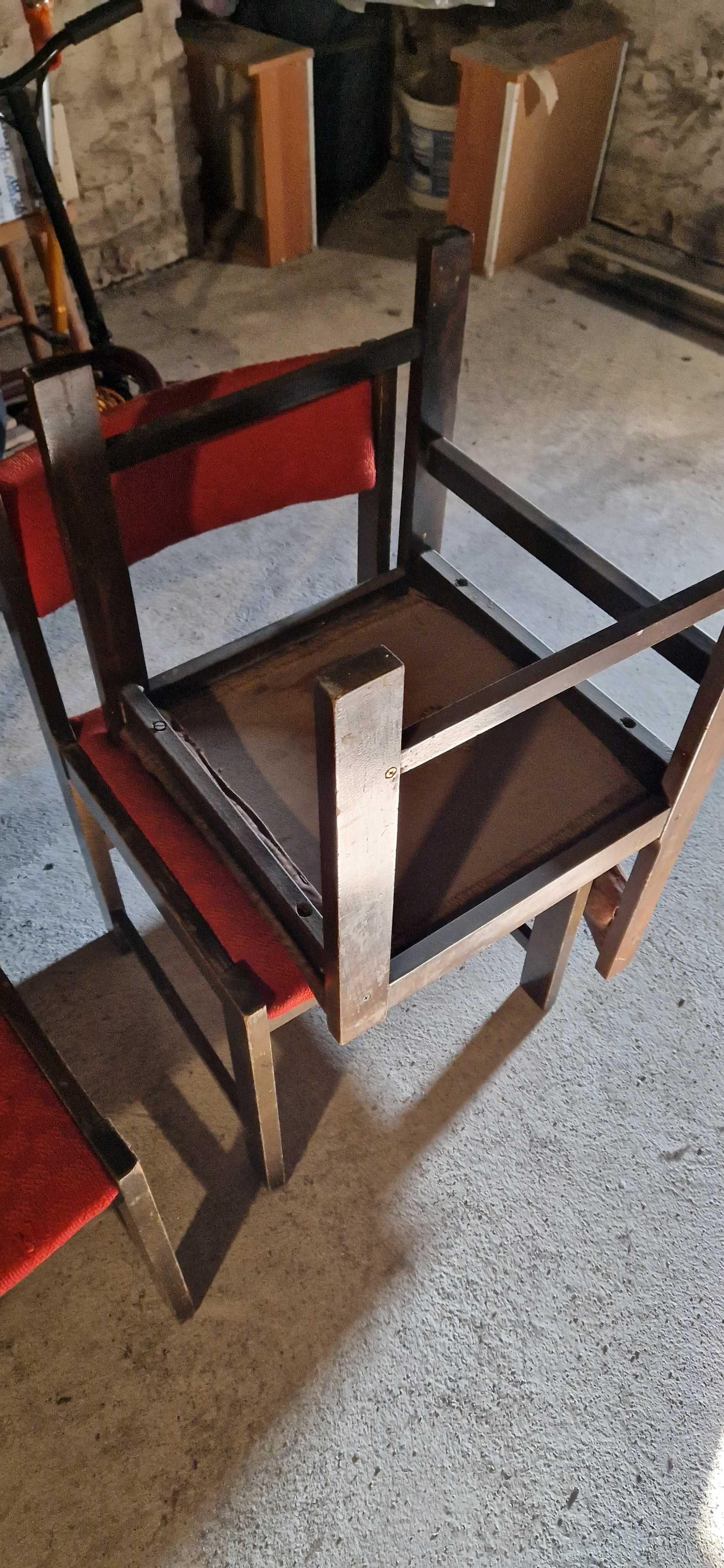 Krzesła drewniane PRL 4 sztuki