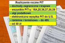 PITy 2024 -każdy PIT zagraniczne, krajowe, korekty zeznań podatkowych