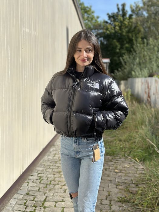 The North Face Nuptse Short Jacket Короткий чорний жіночий пуховик
