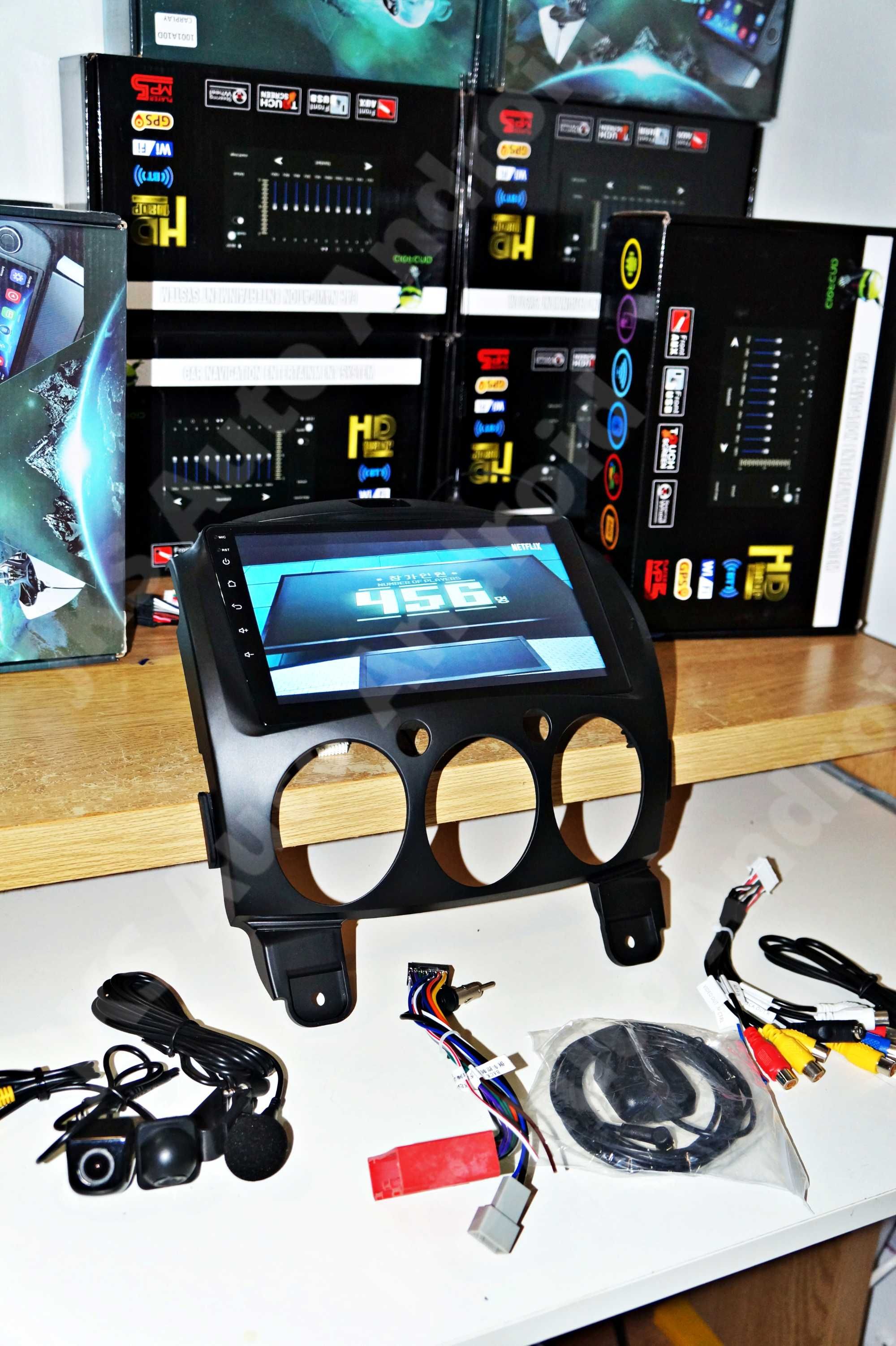 Auto Radio Para Mazda 2 Android 10 GPS Wifi Camera Estacionamento