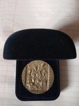 Medalha 40mm Prata Fina Contrastada Natal 1999