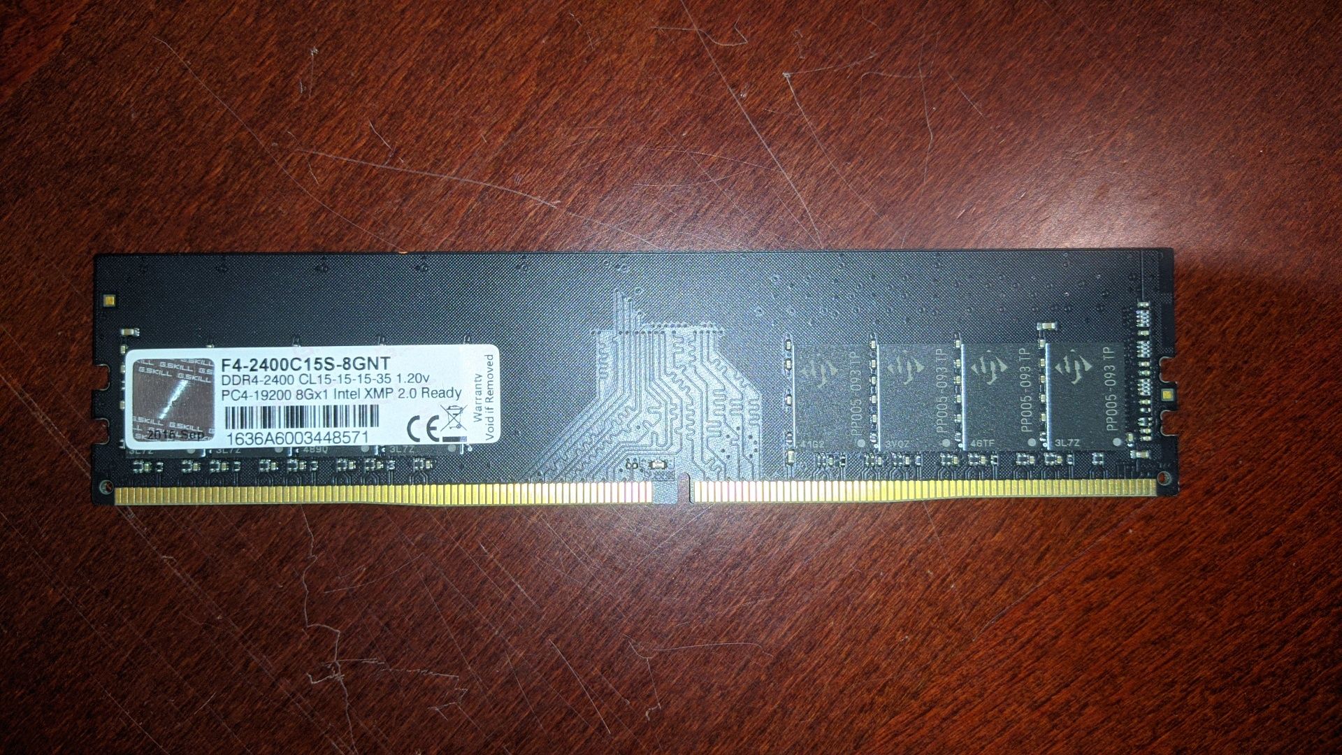 Memória RAM G.Skill Value 2400Mhz CL15 1 x 8GB Single Rank