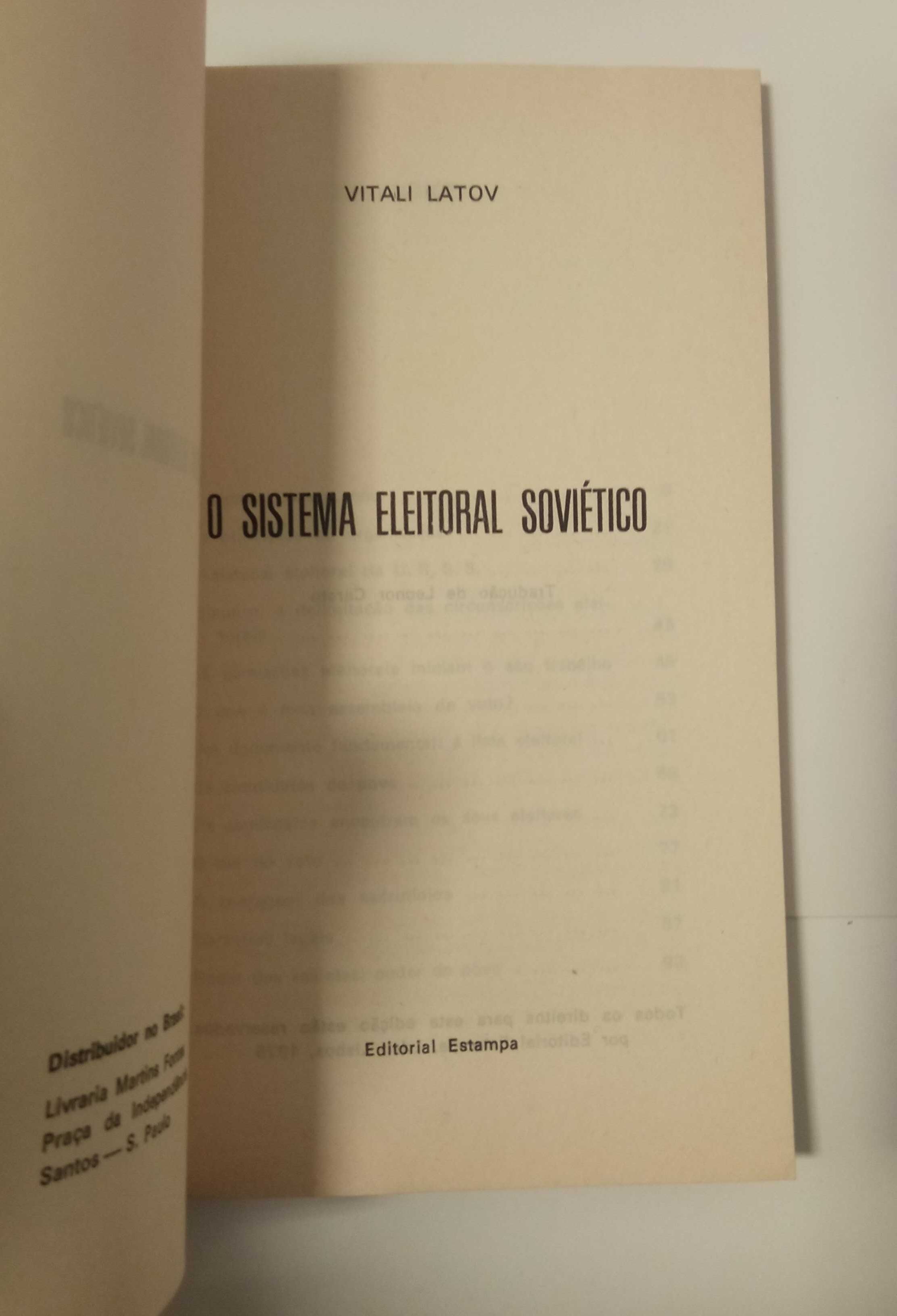Vários: O sistema eleitoral Soviético, de Vitali Latov e outros