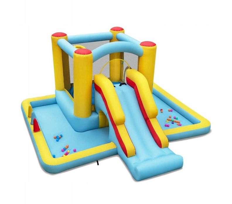 Dmuchany park wodny ze zjeżdżalnią,Plac zabaw Dmuchany zamek