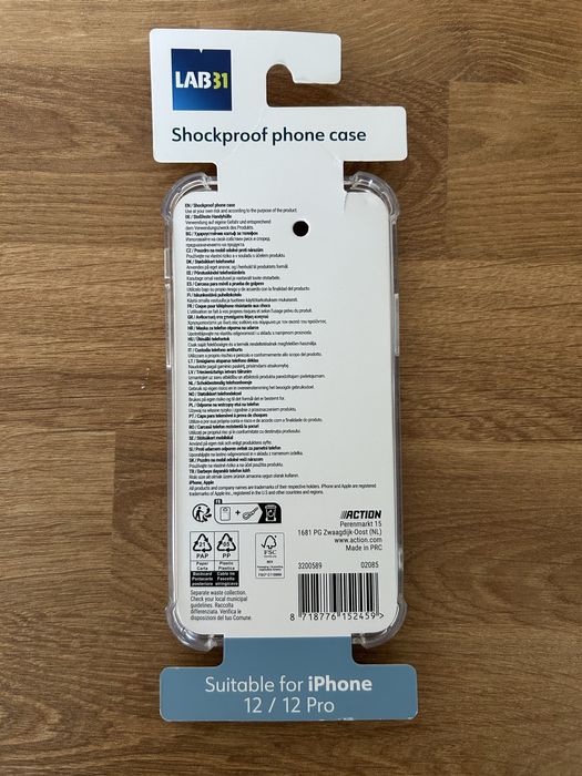 Etui przeciwwstrząsowe przezroczyste iPhone 12/12 pro shockproof clear