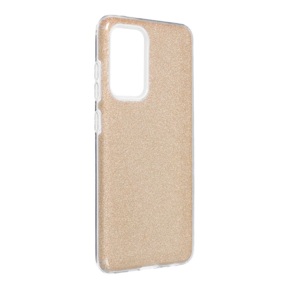 Etui Case Plecki Brokat Samsung Galaxy A52 / A52S Złoty + Szkło 9H