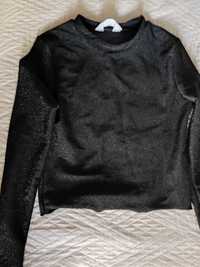 Bluzka dla dziewczynki czarna H&M 158/164