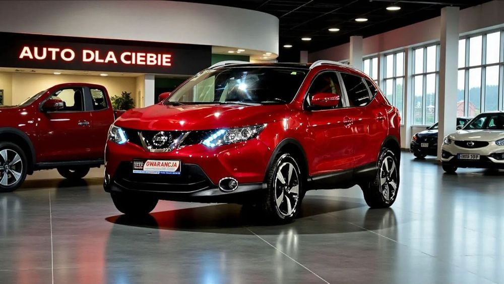 Nissan Qashqai Kamera 360+Ledy+Panorama+Bezwypadkowy-Gwarancja Pisemna