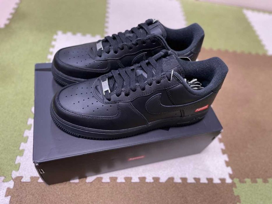 Buty Trampki Nike Air Force 1 Supreme Czarny Nowy Roz.44,5