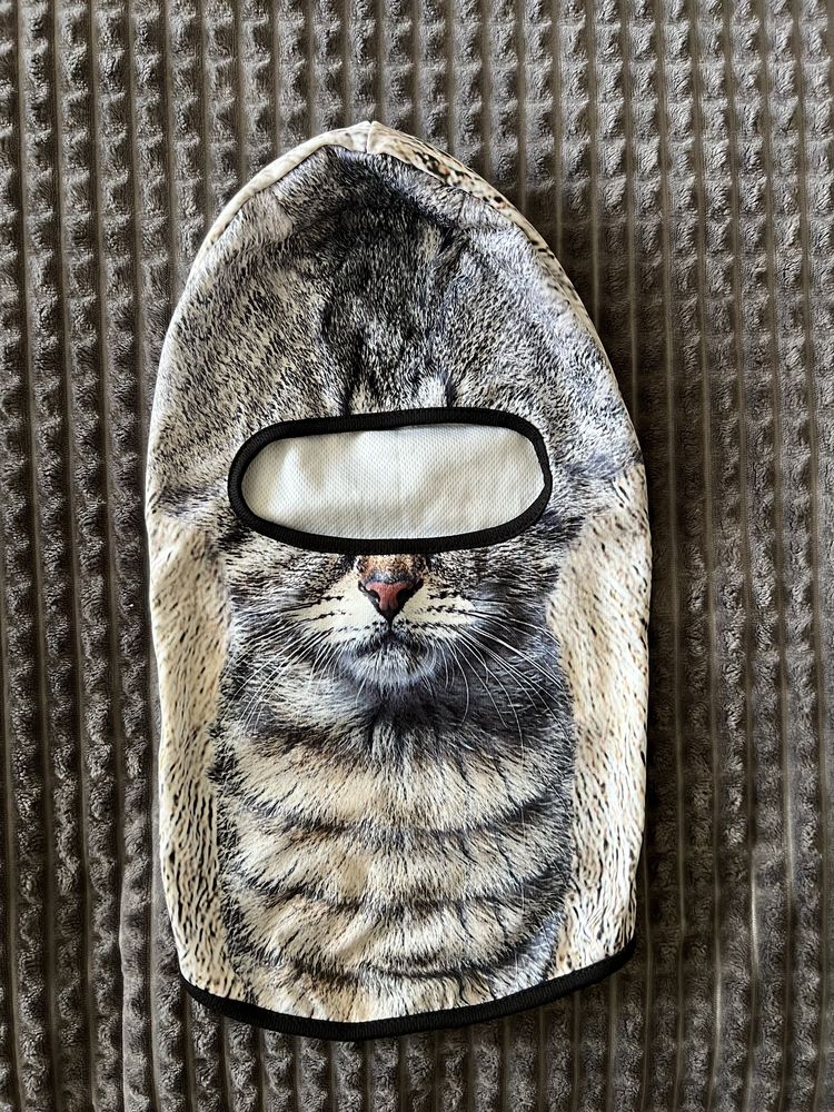 Балаклава з 3D мордочкою котика