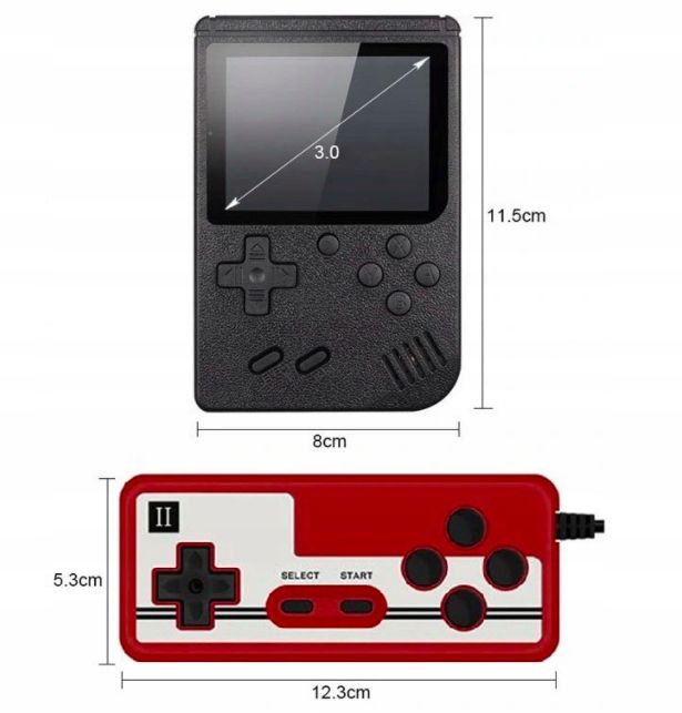 Konsola Retro 400 Gier 3" + Pad + Akumulator