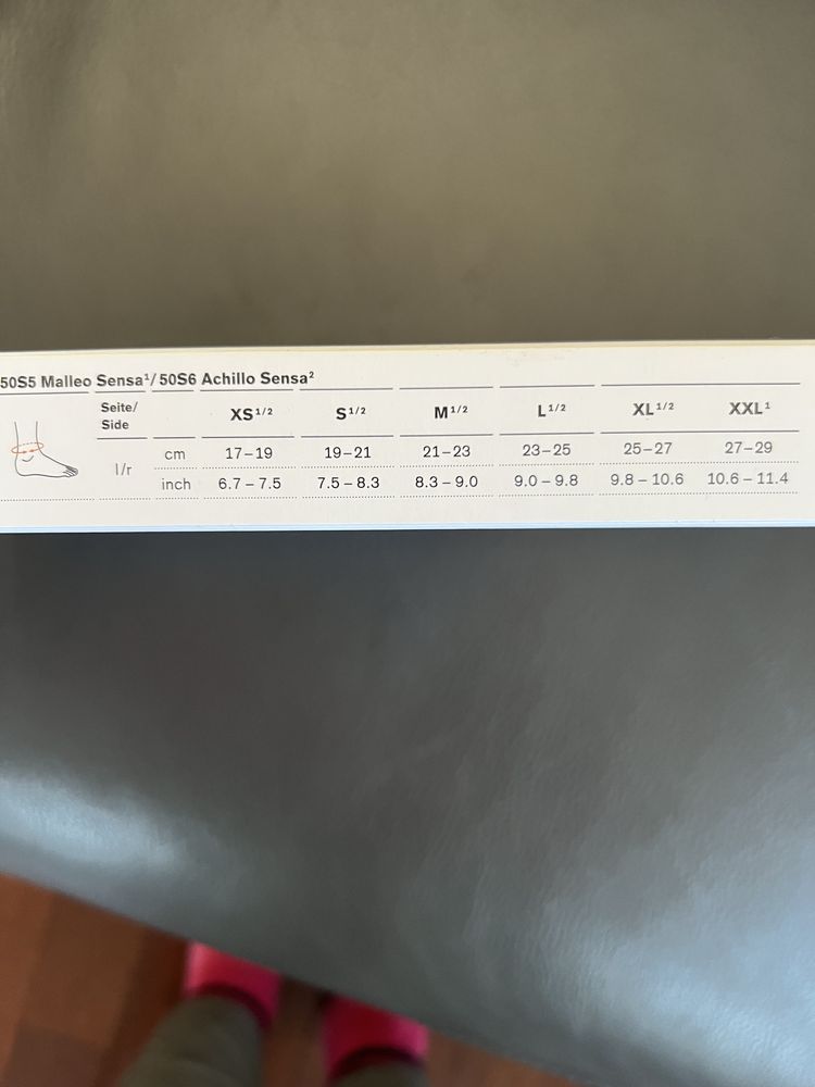 Ottobock orteza stabilizator lewej kostki rozm S