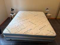 cama de casal (box spring / colchão) 2 artigos