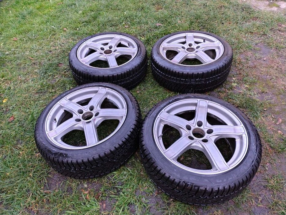 Felgi 17 cali 5x114.3  + Opony Zima 215/45r17 Dobry bieżnik
