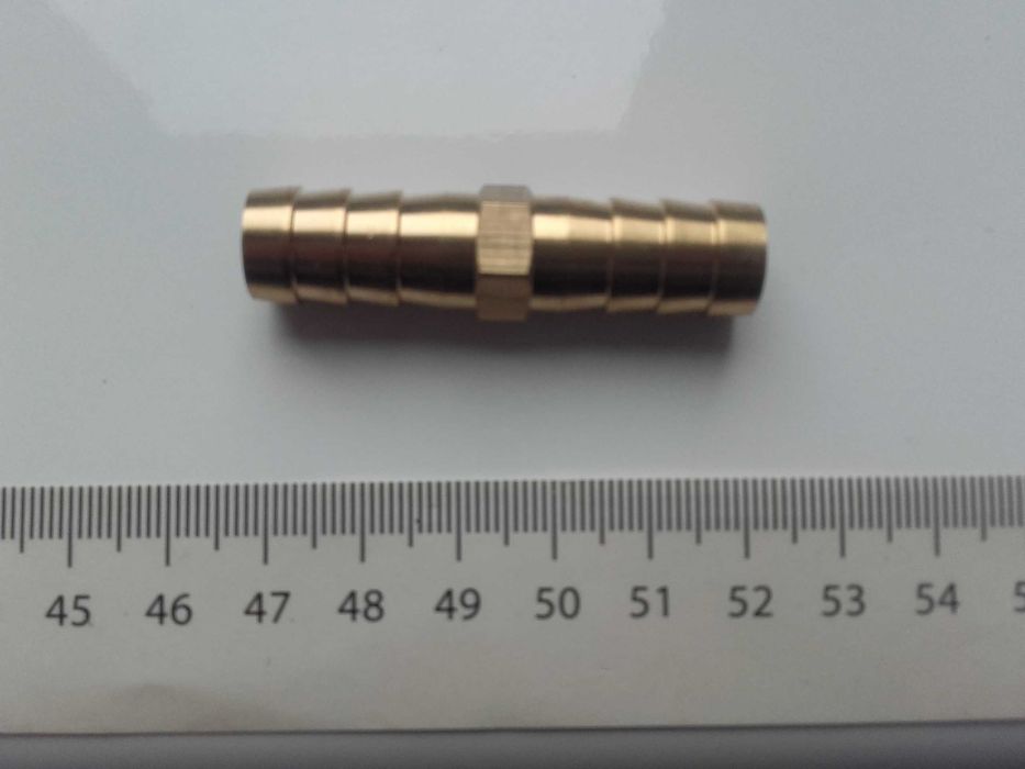 Łącznik węża ogrodowego, metalowy mosiężny prosty łącznik, złączka