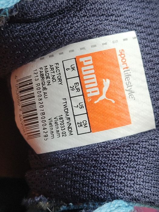 Kolce r 39 Puma sprinterskie Tfx Star V.2 + Blue in blue biegania