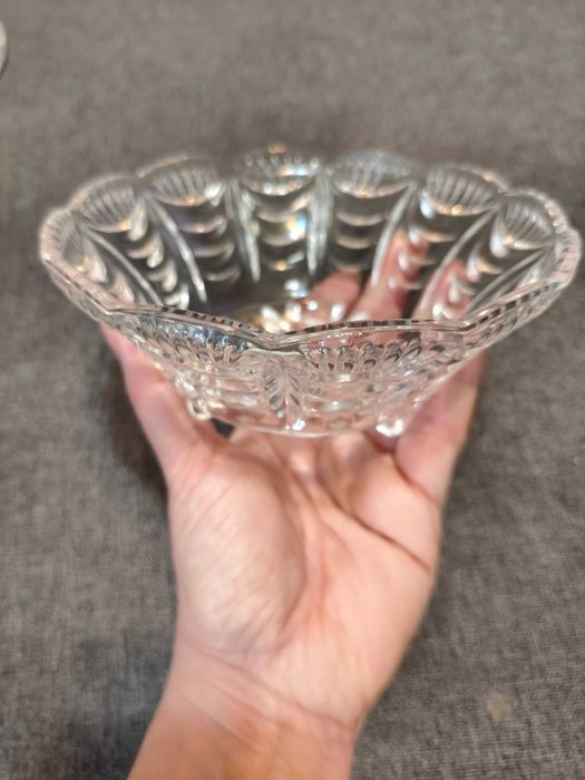 salaterka miseczka pajęczyna na stopkach