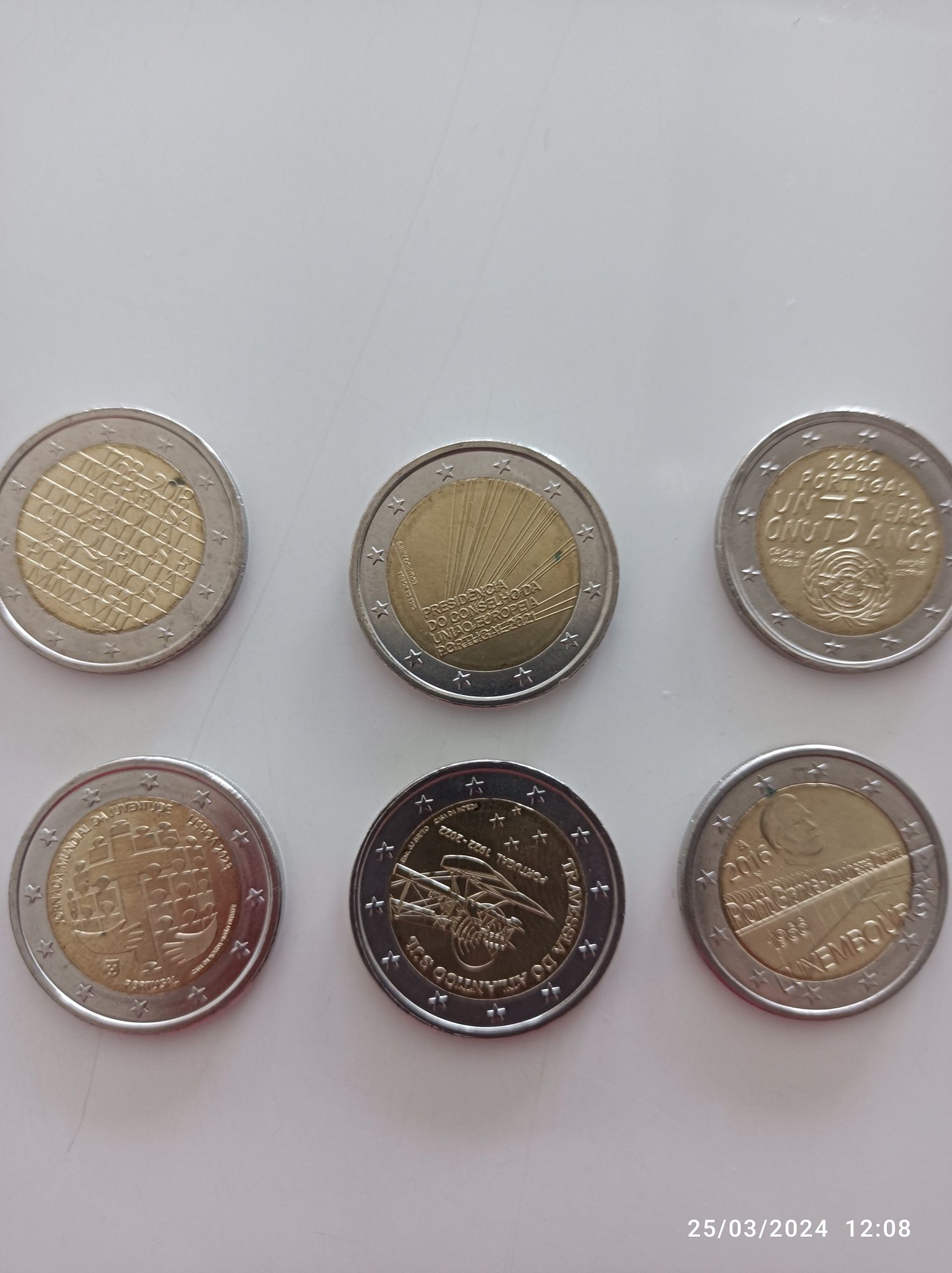 Moedas comemorativas de 2 euros