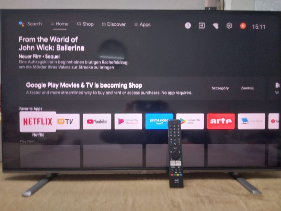 TV Smart 43' JVC 4K DVB-T2 HEVC