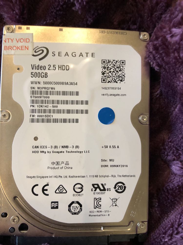 Жорсткий диск, вінчестер, HDD, Seagate, 2.5, SATA, 500 Gb