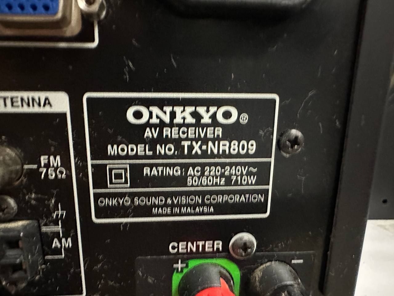 7.2 Amplituner ONKYO TX-NR 809, 7.2 / THX / DAC / 4K HDMI
