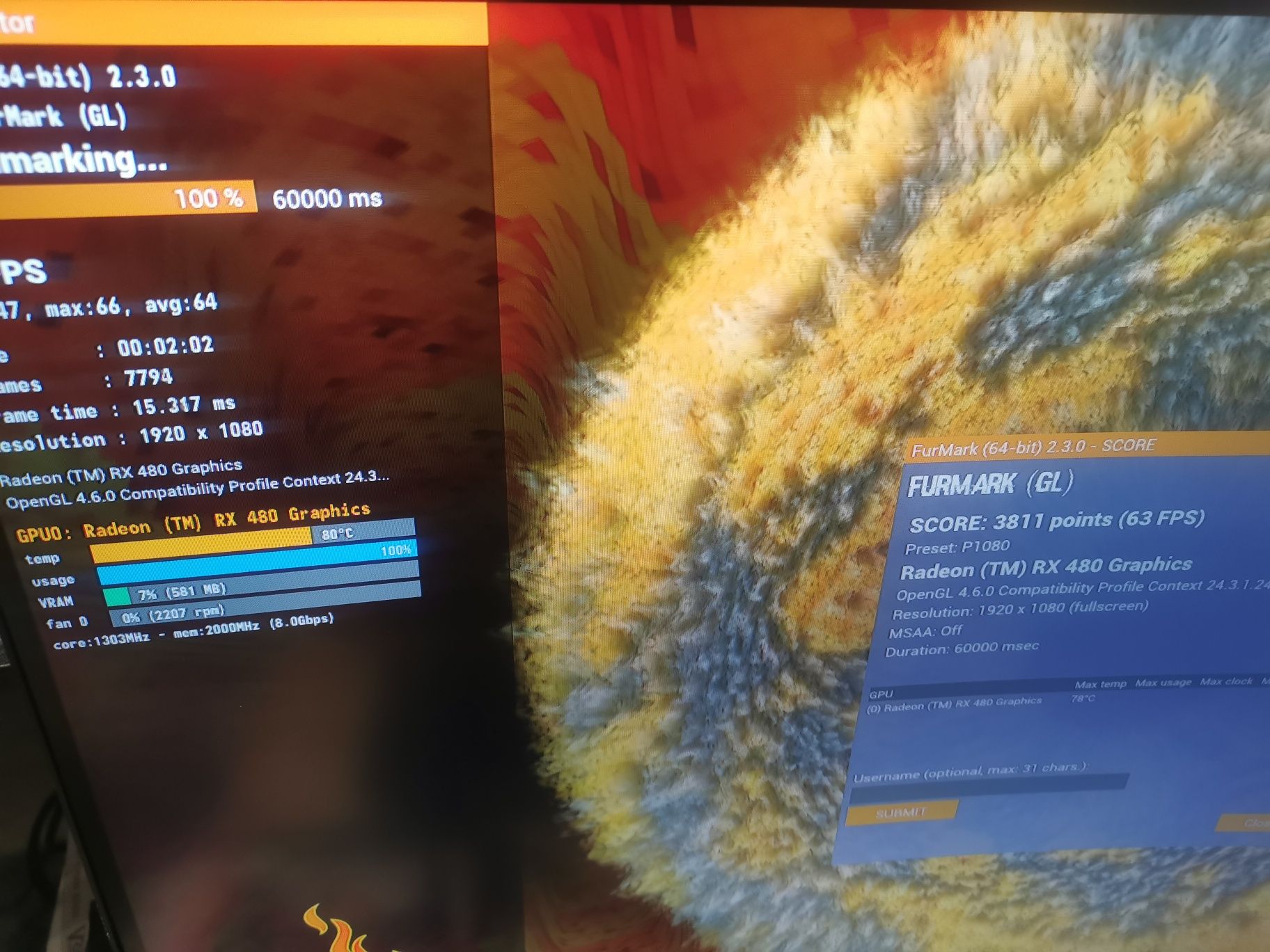Zestaw komputerowy, komputer AMD Ryzen 5, monitor AOC, klawiatura i