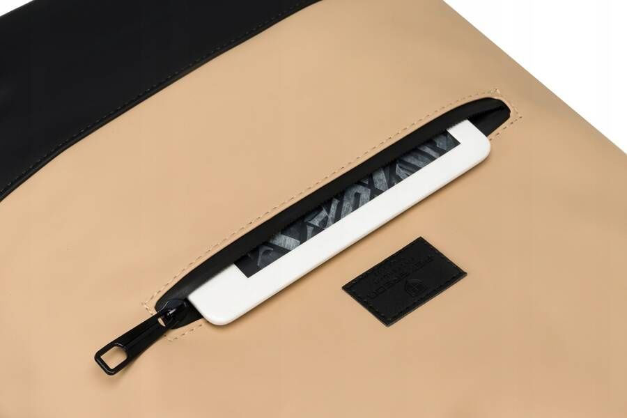 plecak miejski roll-top z zewnętrzną kieszenią na suwak - peterson