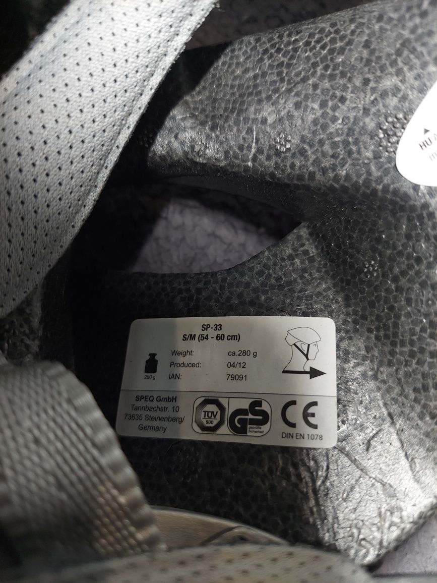 Kask ze światełkiem crivit damski s/m
