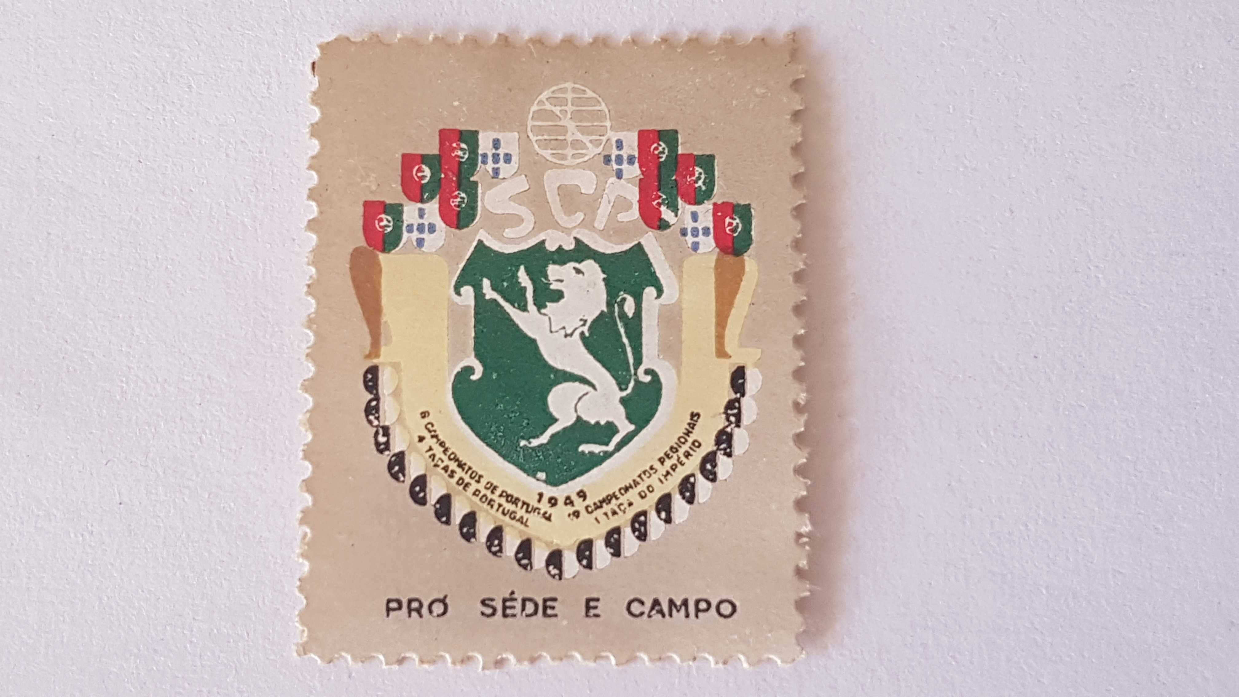 Vinheta Recordação do SCP 1949 Pró Sede e  campo- Colecionadores
