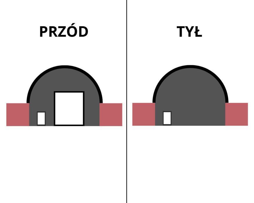 10x12m Namiot ZADASZENIE do kontenera WEJŚCIE+WJAZD na kontenery DAS