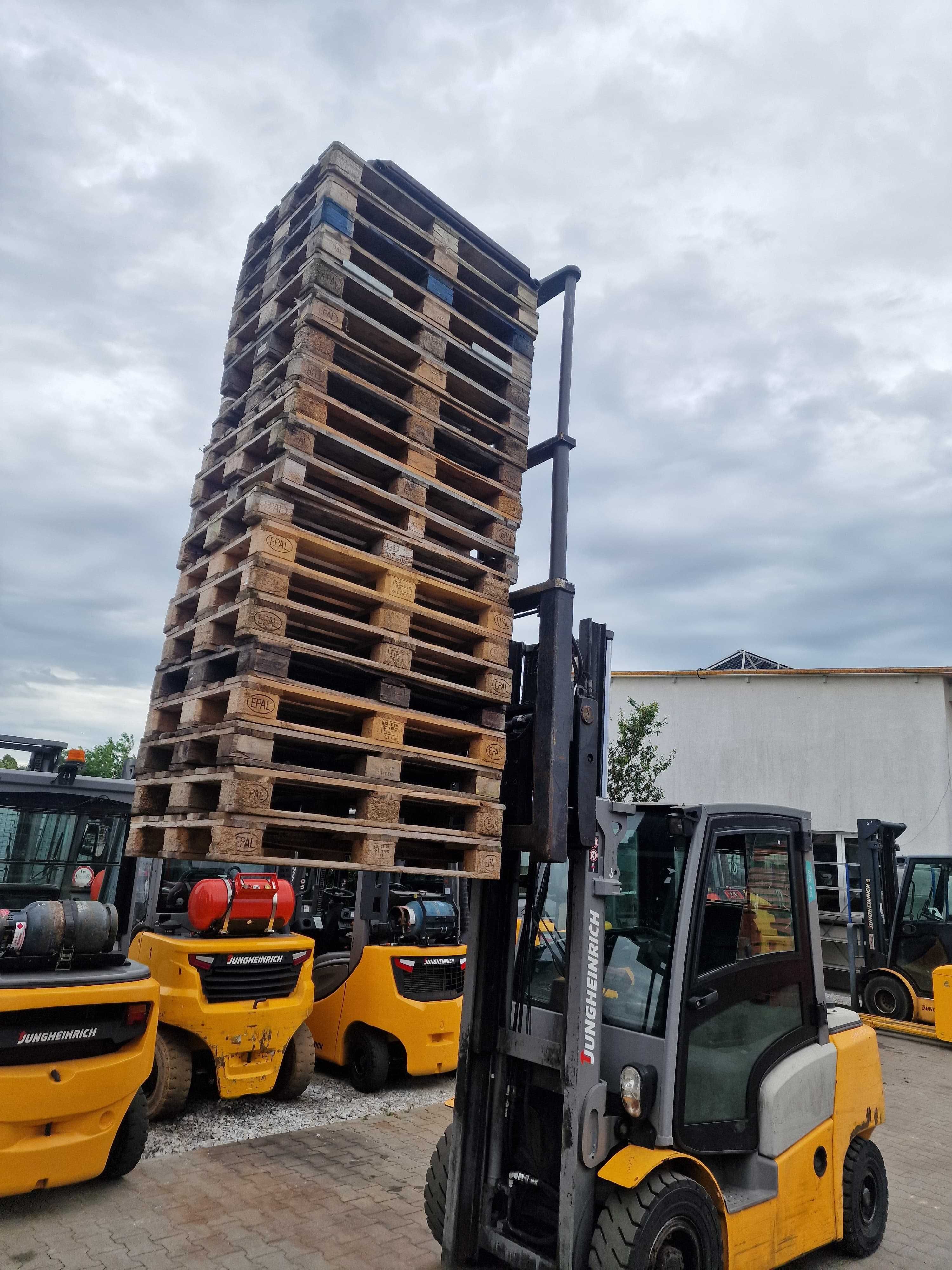 Jungheinrich DFG 425 Wózek Widłowy DIESEL 2.5T Waga 5sekcji Pozycjoner