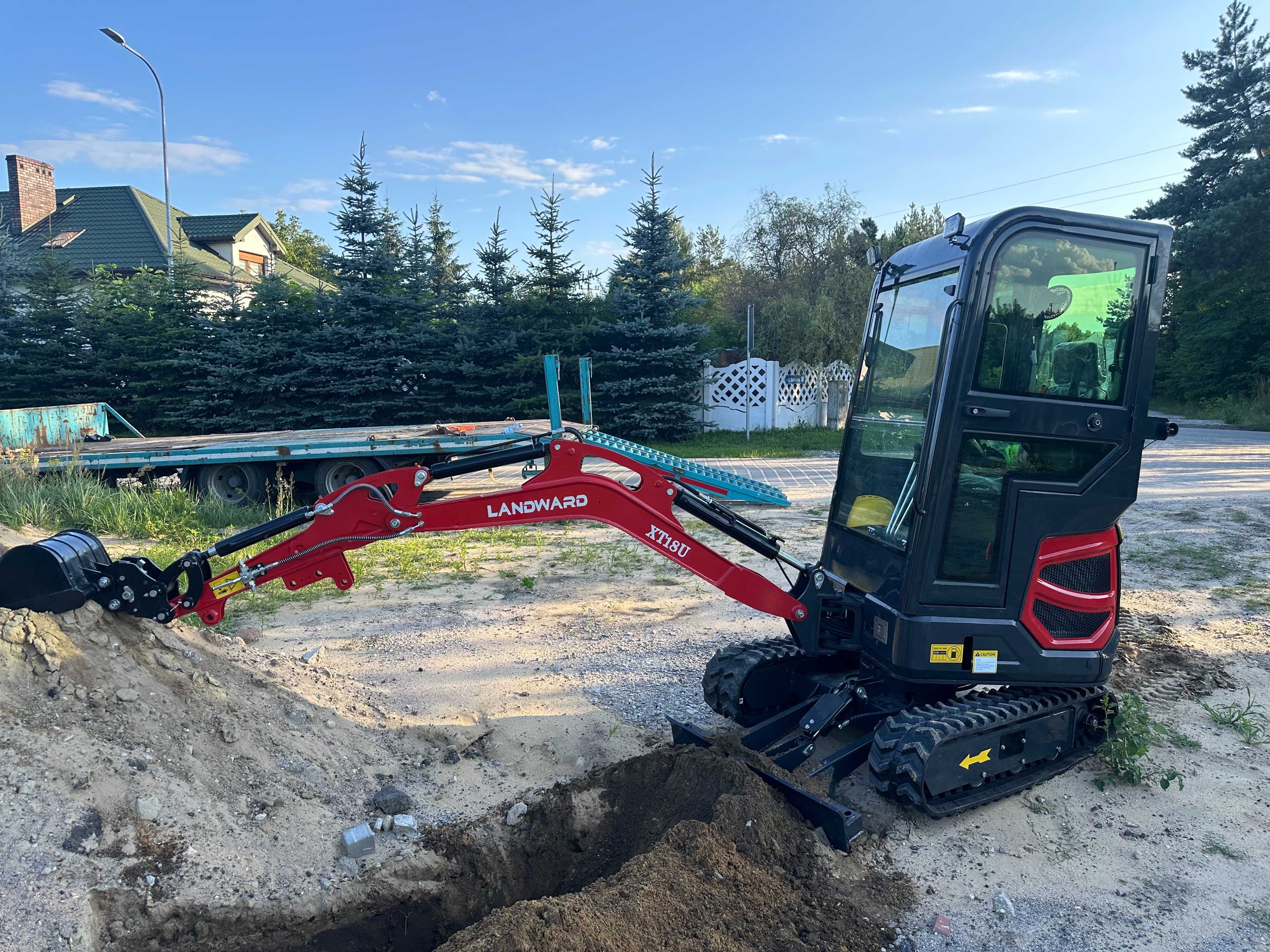 Minikoparka 1,6t silnik KUBOTA D902 3 cylindry / dodatki / 2025r FV!