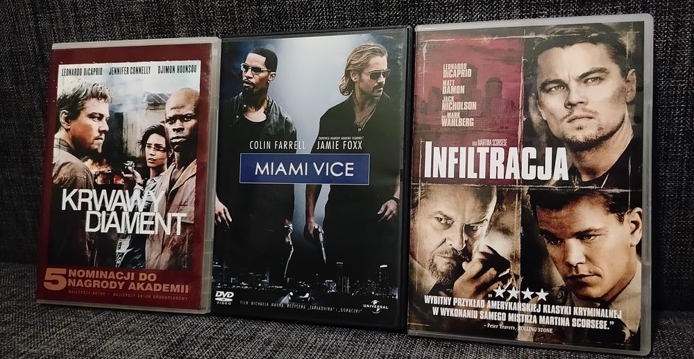 Krwawy diament, Miami Vice, Infiltracja - komplet filmów DVD