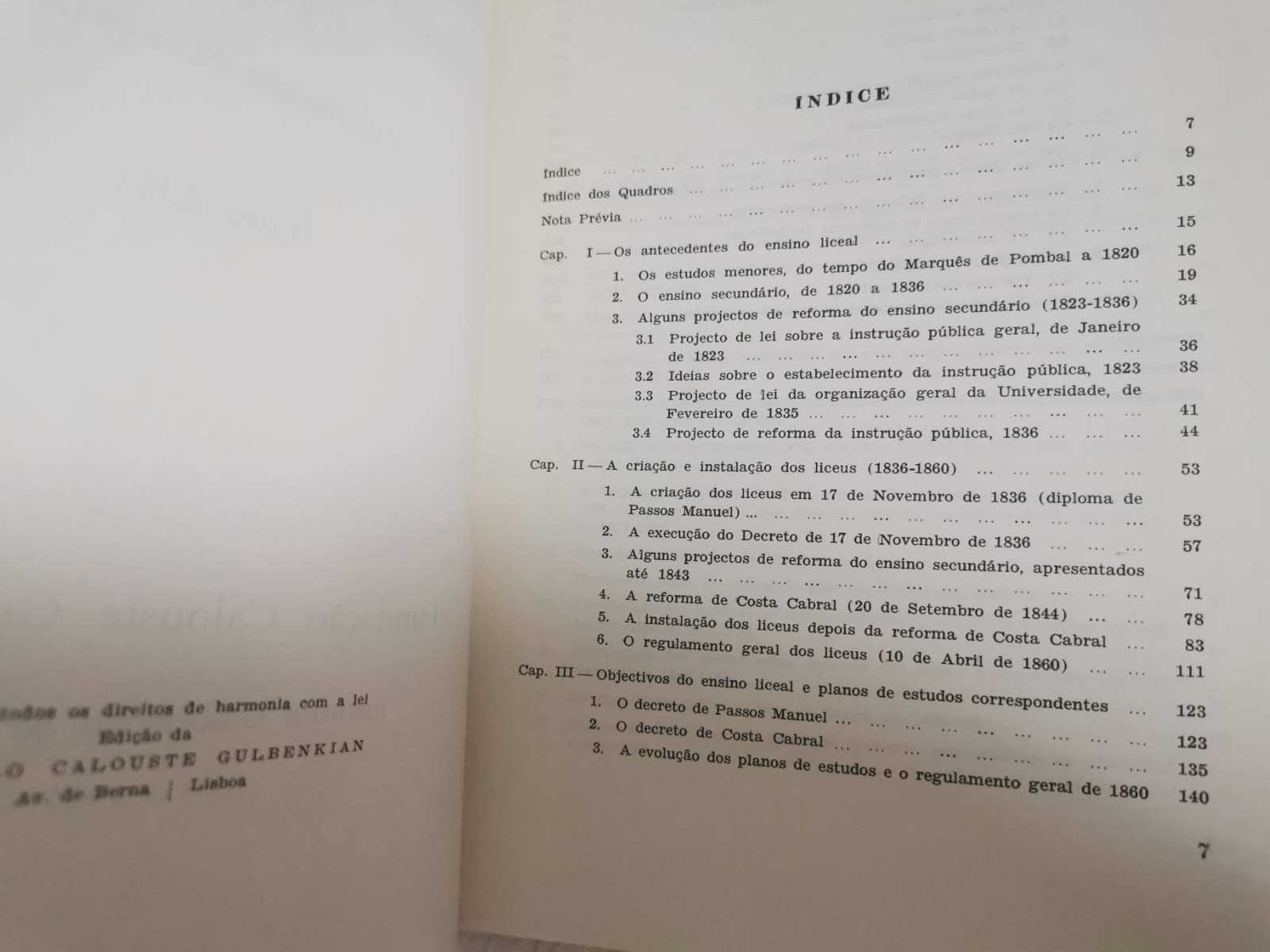 A Criação e Instalação dos Primeiros Liceus Portugueses - Áurea Adão