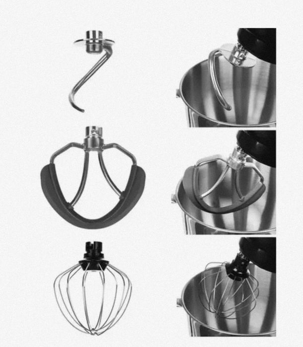 Польша 2200w 6,2л + подарок тестомес миксер тістоміс комбайн