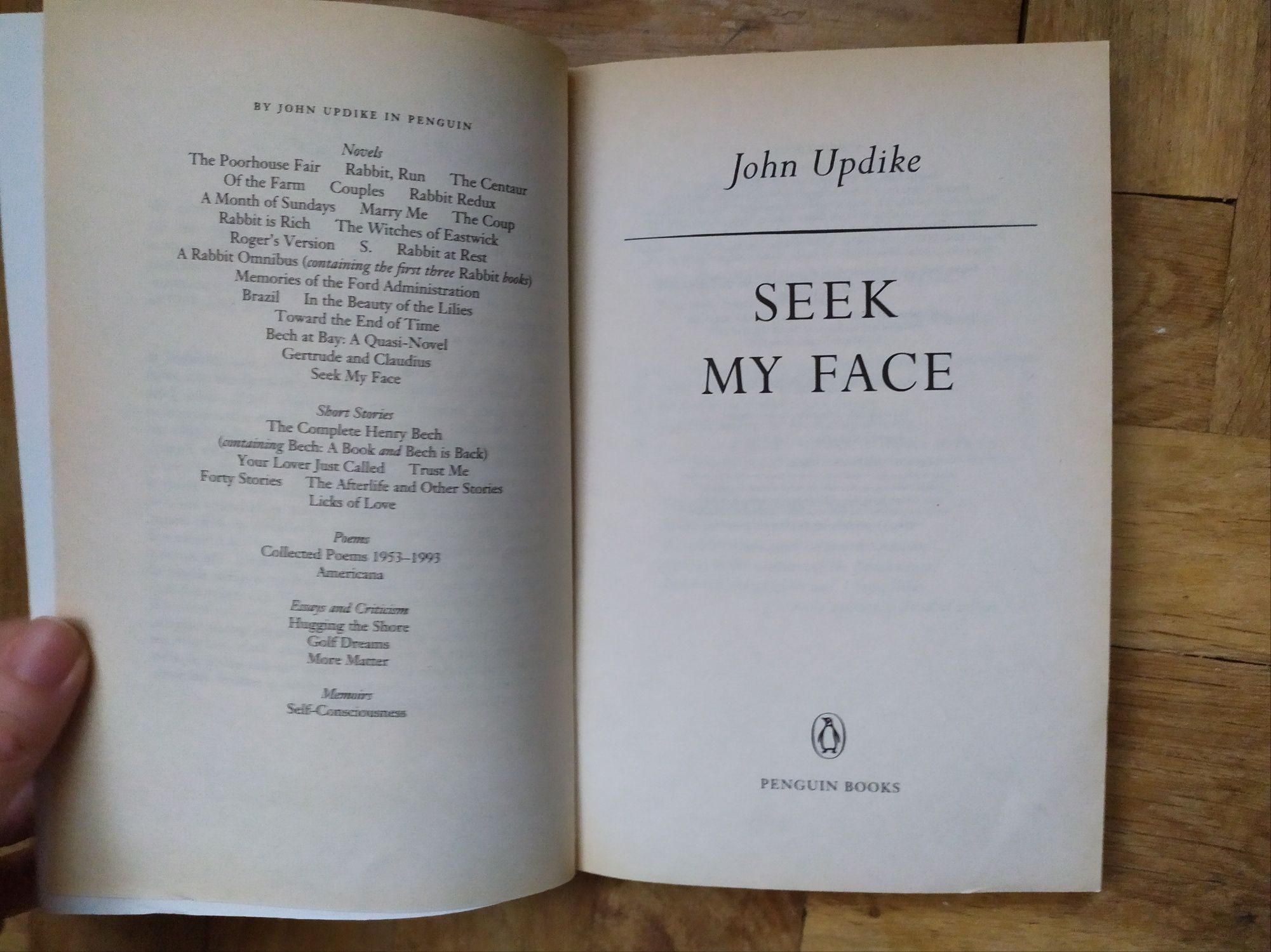 Seek My Face John Updike