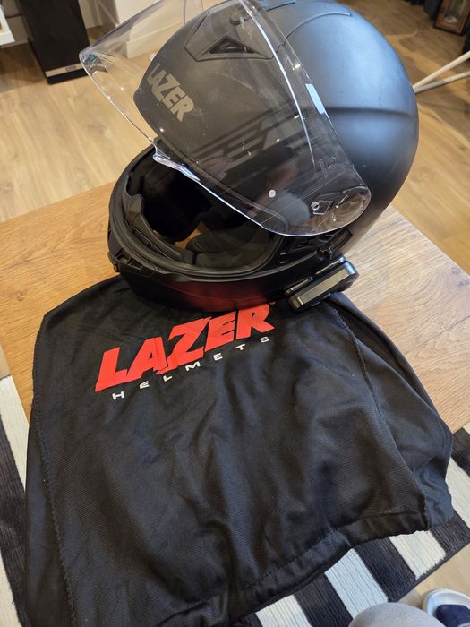 Kask motocyklowy lazer rozmiar S + intercom