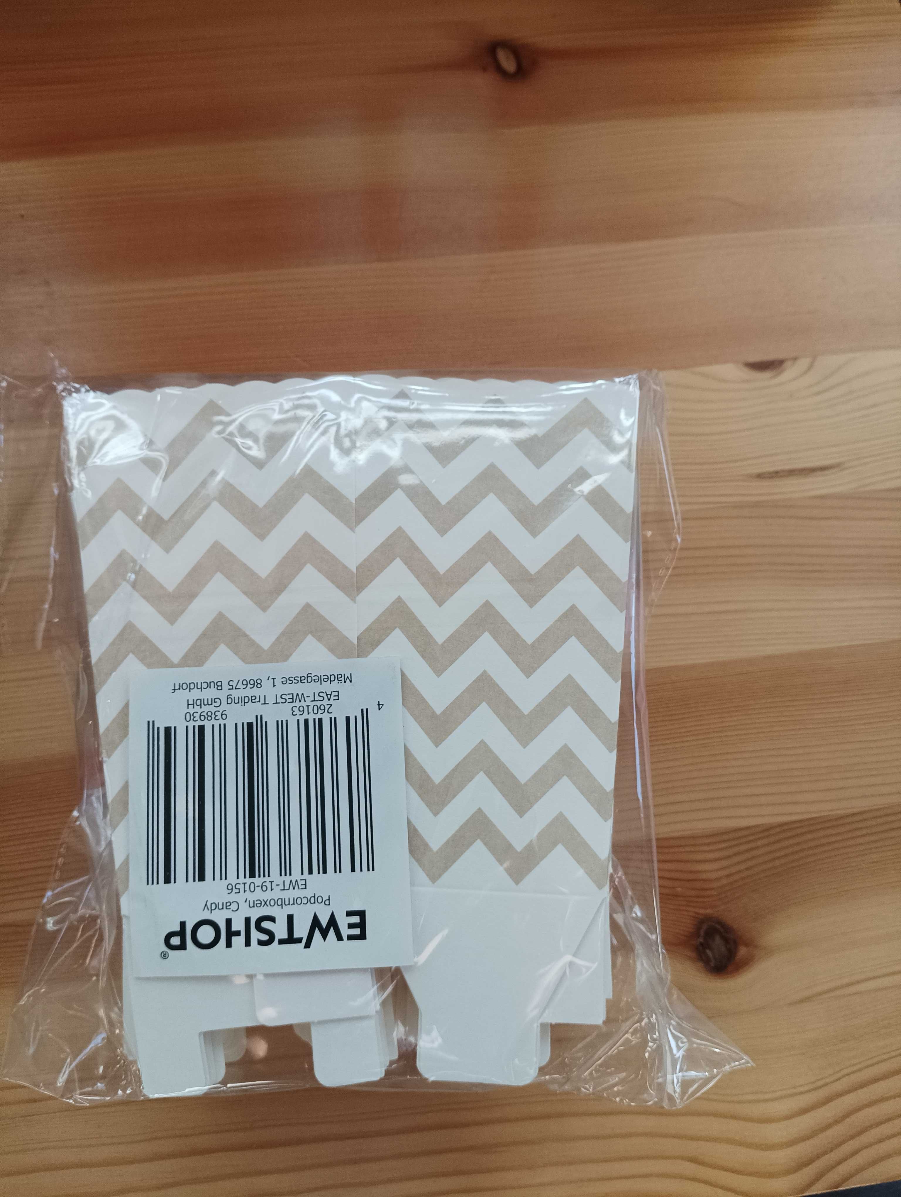 Pudełka na popcorn, smakołyki