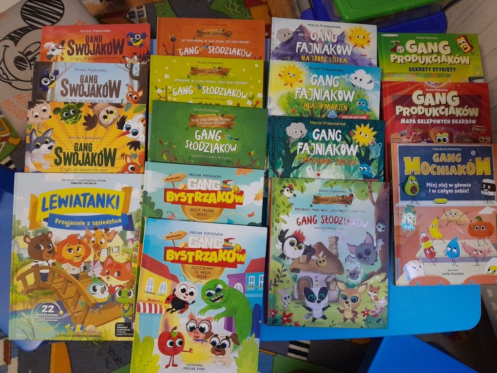 Zestaw książek Gang z biedronki. 15 sztuk