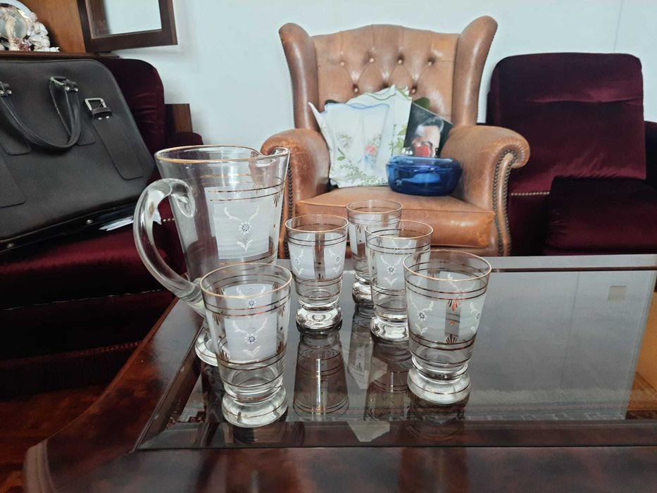 Serviço chá japonês antigo